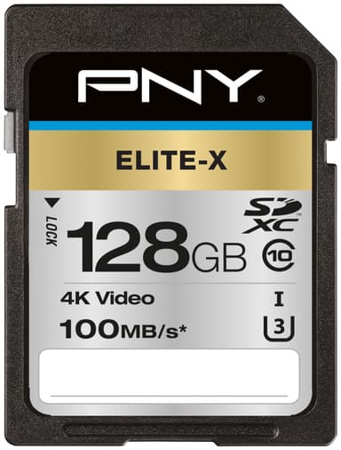 PNY Elite-X SDXC-minnekort 128 GB