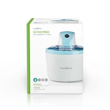Nedis Iskrem maskin | 1.2 l | Blå / Hvit | Aluminium / Plast