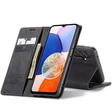 CaseMe Smart Magnet Flipdeksel Samsung Galaxy A14 5G - Sort