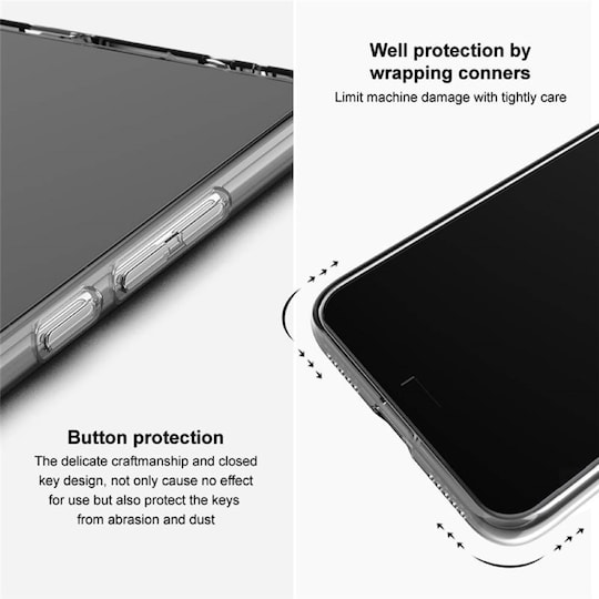 Imak Soft Case UX-10 deksel OnePlus 11 - Gjennomsiktig