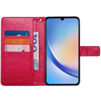 Mobil lommebok 3-kort Samsung Galaxy A34 5G - Rosa