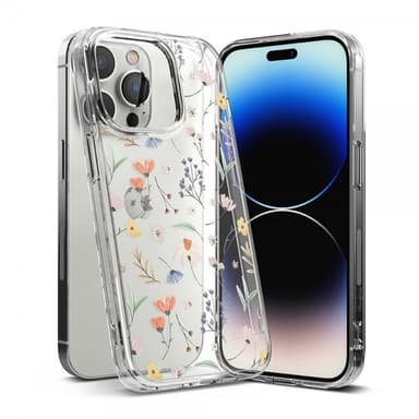 Ringke iPhone 14 Pro Deksel Fusion Design Dry Flowers