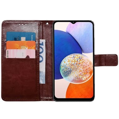 Mobil lommebok 3-kort Samsung Galaxy A14 5G - Brun