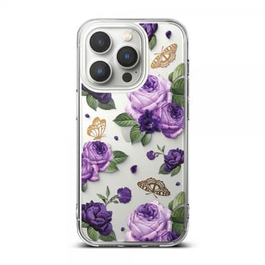 Ringke iPhone 14 Pro Deksel Fusion Design Purple Rose