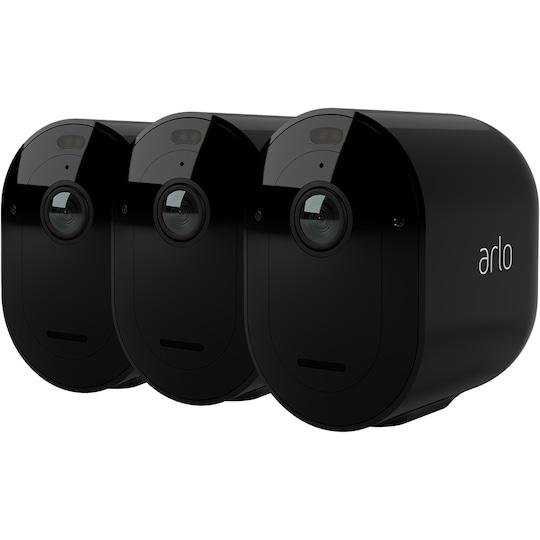 Arlo Pro 5 sikkerhetskamera (sort/3-pakk)