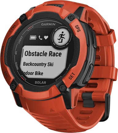 Garmin Instinct 2X Solar utendørsklokke (rød)