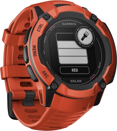 Garmin Instinct 2X Solar utendørsklokke (rød)