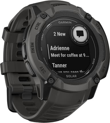 Garmin Instinct 2X Solar utendørsklokke (grafitt)