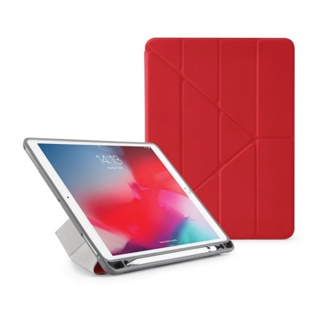 Pipetto iPad Air 2019/iPad Pro 10.5 Etui Origami Pencil Rød