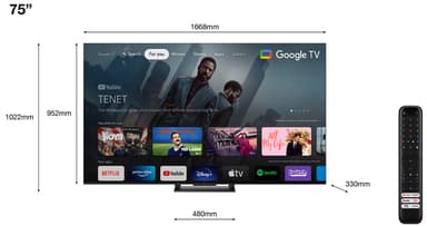 TCL 75" QLED870 4K Smart TV (2023)