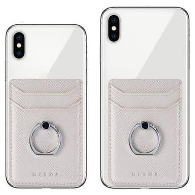 MUXMA Kortholder Ringstativ RFID Blokkerende Kredittkort - Hvit