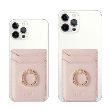 MUXMA Kortholder Ringstativ RFID Blokkerende Kredittkort - Rosa