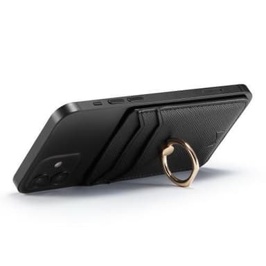 MUXMA Kortholder Ringstativ RFID Blokkerende Kredittkort - Svart
