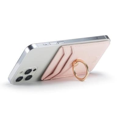 MUXMA Kortholder Ringstativ RFID Blokkerende Kredittkort - Rosa