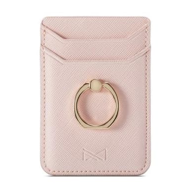 MUXMA Kortholder Ringstativ RFID Blokkerende Kredittkort - Rosa