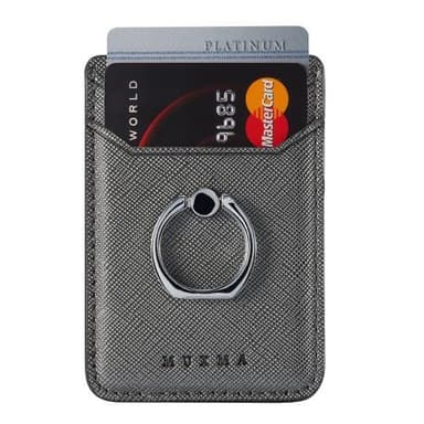 MUXMA Kortholder Ringstativ RFID Blokkerende Kredittkort - Svart