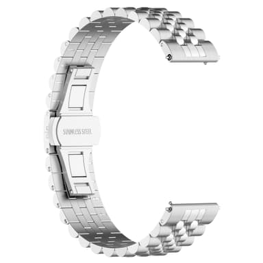Klokkebånd i rustfritt stål Sølv Garmin Forerunner 265 / 965