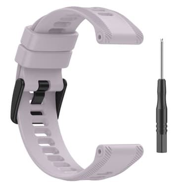 Klokkebånd silikon Lilla Garmin Forerunner 265 / 965