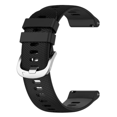 Klokkebånd silikon Sort 22 mm Garmin VivoMove Trend