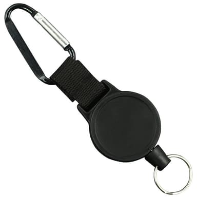 Uttrekkbar yo-yo nøkkelring Sort 55 cm