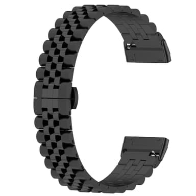 Klokkebånd i rustfritt stål Sort Fitbit Versa 3 / 4 / 5