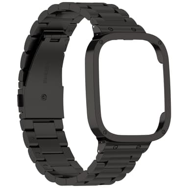 INF Klokkebånd i rustfritt stål Sort Redmi Watch 3