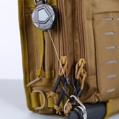 INF Uttrekkbar yo-yo nøkkelring Sort 60 cm