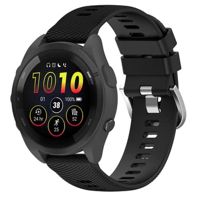 INF Klokkereim silikon Sort 18 mm Garmin Forerunner 265S