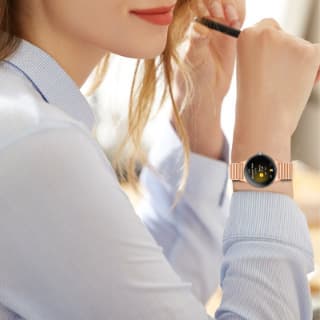 Klockarmband i rostfritt stål Rose gull Google Pixel Watch