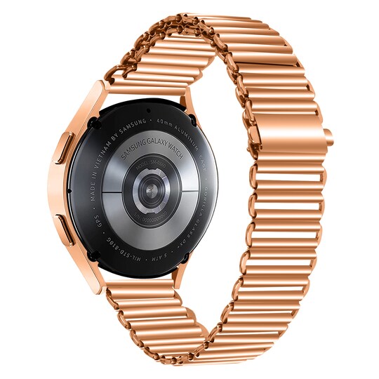 Klokkebånd i rustfritt stål Rose gull 20 mm Samsung Watch s / Samsung Watch 5 / Huawei GT