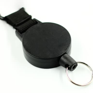 Uttrekkbar yo-yo nøkkelring Sort 55 cm