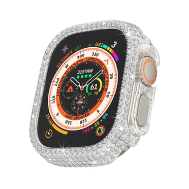 Bling Smartwatch Case PC Gjennomsiktig 49 mm Apple Watch Ultra