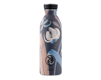 Enkeltvegget drikkeflaske i stål fra 24Bottles, Navy Lily