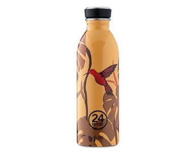 Enkeltvegget drikkeflaske i stål fra 24Bottles, Amber Oasis