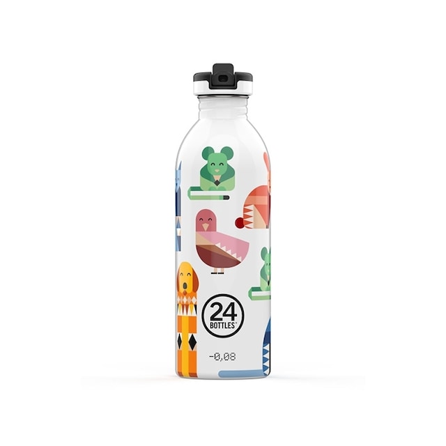 Enkeltvegget drikkeflaske med drikkekork fra 24Bottles, Best Friends