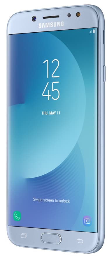 Samsung Galaxy J7 2017 smarttelefon (sølvblå)