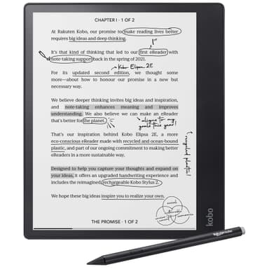 Kobo Elipsa 2E lesebrett samlepakke (sort)