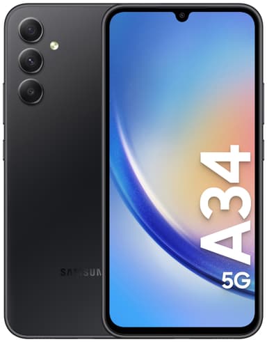 Samsung Galaxy A34 5G smarttelefon Enterprise Edition 6/128GB (sort)