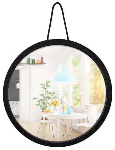 Home>it® speil med treramme Ø20,5 cm eik svart