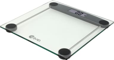 Equip baderomsvekt i gjennomsiktig glass