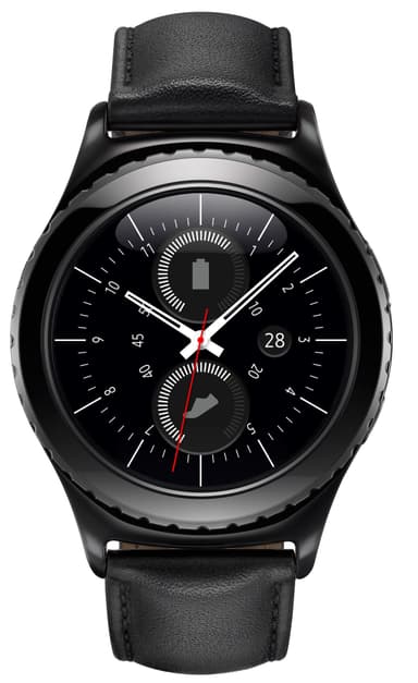 Samsung Gear S2 smartklokke (klassisk rustfritt stål)