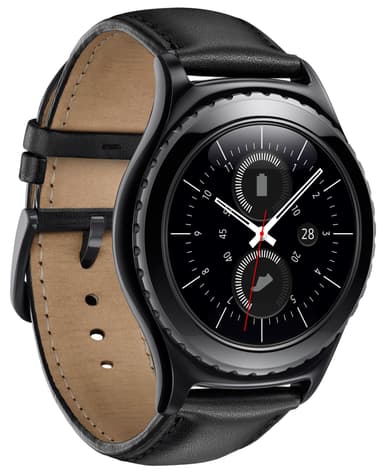Samsung Gear S2 smartklokke (klassisk rustfritt stål)