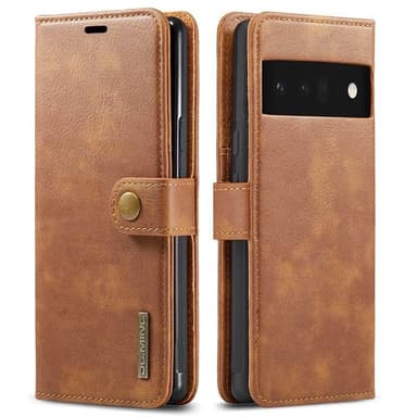 Mobil lommebok DG-Ming 2i1 Google Pixel 6 Pro - Brun