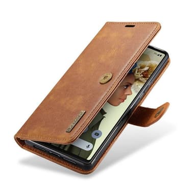 Mobil lommebok DG-Ming 2i1 Google Pixel 6 Pro - Brun