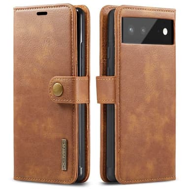Mobil lommebok DG-Ming 2i1 Google Pixel 6 - Brun