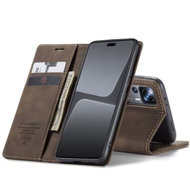 CaseMe Smart Magnet Flipdeksel Xiaomi 13 Lite - Coffee