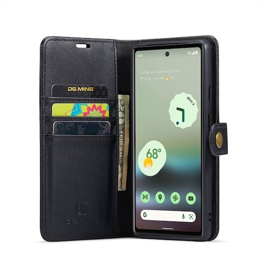 Mobil lommebok DG-Ming 2i1 Google Pixel 6A - Svart
