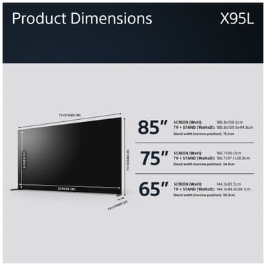 Sony Bravia 65” X95L 4K MINI-LED Smart TV (2023)