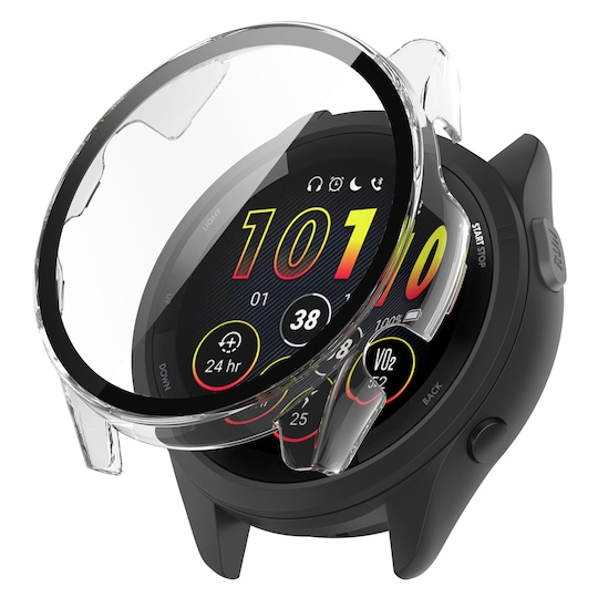 INF Smart klokkedeksel med skjermbeskytter for Garmin Forerunner 265S Gjennomsiktig
