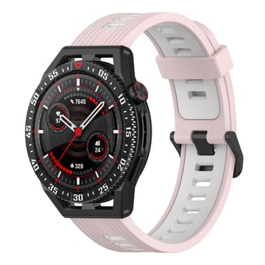 Klokkerem silikon Rosa Huawei Watch GT3 SE / GT Runner / GT3 46 mm / Watch 3 / 3 Pro / GT2 Pro / GT 2E / GT 2 46 mm / GT 42mm/46mm, Honor Watch GS Pro / Dream / Magicwatch